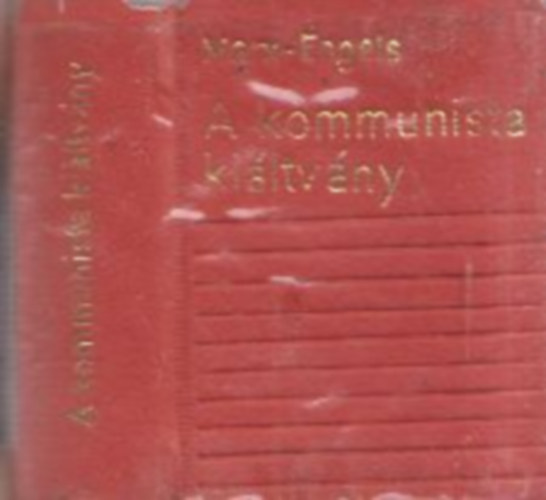 Marx- Engels - A kommunista kiáltvány (minikönyv)