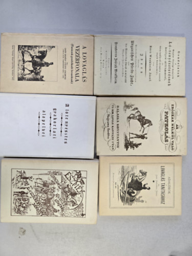 BALASSA KONSTANTIN, GR�F ERD�DY, P�LFFY ZSIGMOND - 6db lovas k�nyv