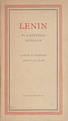 ford.: S. Nyírő József - Lenin és a külföldi irodalom