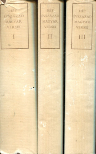 Magyar Helikon - Hét évszázad magyar versei I-III.