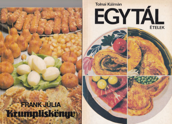 Maria Hajkova, K. Daday Enik - Pataki Mria, Frank Jlia, Tolnai Klmn - 4 db szakcsknyv ( egytt ) 1. Egytl telek, 2. Krumplisknyv, 3. Grill, kukta s aluflia a konyhban , 4. Kezd hziasszonyok knyve