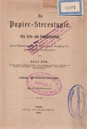 Josef B�ck - Die Papier-Stereotypie