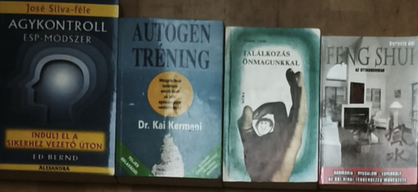 Ed Bernd, Mohs Lvia, Berente gi, Dr. Kai Kermani - 4db nismerettel, mentlis egszsggel kapcsolatos m - Berente gi-Feng Shui az otthonomban, Mohs Lvia-Tallkozs nmagunkkal, Dr. Kermani-Autogn trning, Ed Bernd-Indulj el a sikerhez vezet ton