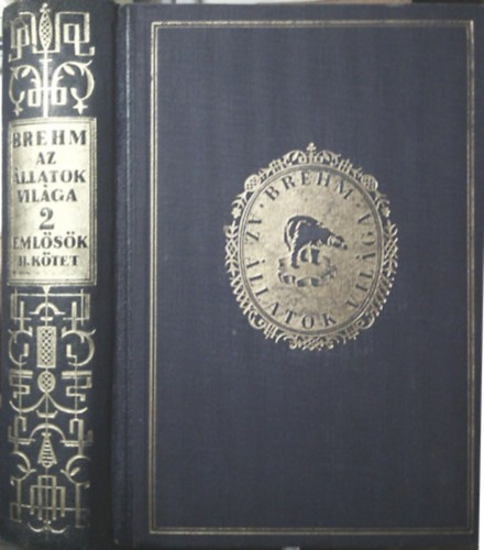 Brehm Alfréd SZERKESZTŐ Dr. Éhik Gyula - Brehm - Az állatok világa 2. EMLŐSÖK II. - MAJMOK - FÉLMAJMOK - PÁROSUJJÚ PATÁSOK - 220 fekete-fehér és színes illusztrációval. Az Athenaeum Irodalmi és Nyomdai Műintézet által kiadott könyv hasonmás kiadása.