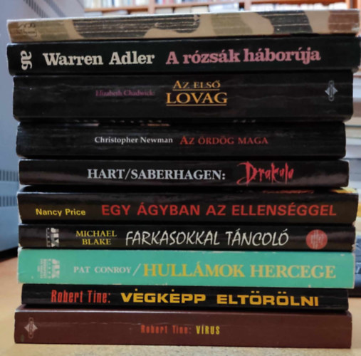 Dale A. Dye, Warren Adler, Nancy Price, Michael Blake, Pat Conroy, Robert Tine - 10 mozifilm knyv: A szakasz; A rzsk hborja; Az els lovag; Az rdg maga; Dracula; Egy gyban az ellensggel; Farkasokkal tncol; Hullmok hercege; Vgkpp eltrlni; Vrus