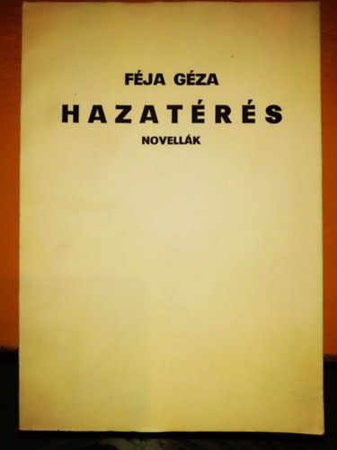 Fja Gza - Hazatrs - novellk