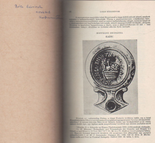 Hoffmann Zsuzsanna - Radic - K�l�nlenyomat - Dedik�lt