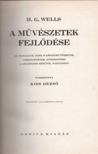 H. G. Wells - A mvszetek fejldse