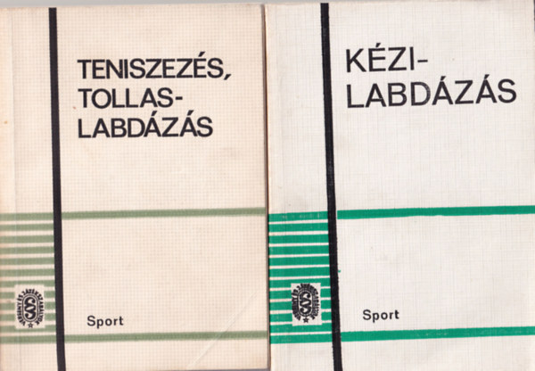 Madarsz Istvn, Bnhidi Kroly - 2 db sport knyv: Teniszezs, tollaslabdzs, Kzilabdzs