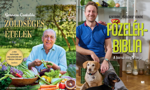 Szatmri Ferenc, Gennaro Contaldo - 2 db zldsges szakcsknyv: Fzelkbiblia + Zldsges telek