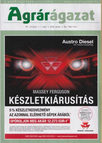 Dudás Gabriella - 4 db Agrárágazat : 2020. január, + 2021. március, + 2021. október + 2022. február