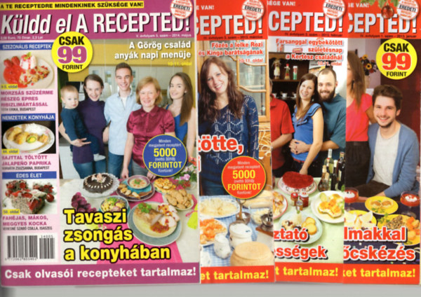 Lakatos Brigitta - 4 db Küldd el a recepted együtt: 2013. január, 2012. február, 2013. március, 2014. május.