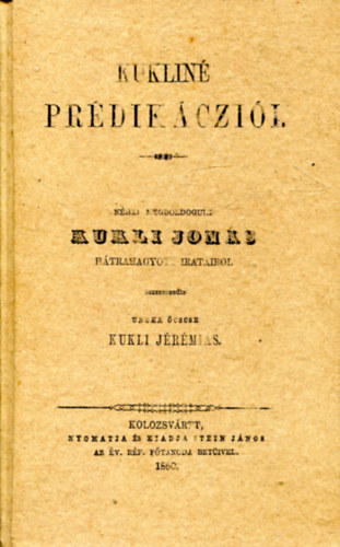 Jerrold Douglas - Kukliné prédikácziói