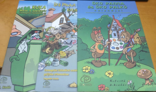 Mikola Gergely, Zsoldos Pter (illus.), Balog Tnde - Kuka Man: Mese a szelektv hulladkgyjtsrl + ko Panna s ko Palk kalandjai, kifest, 2. kiads + ko Panna s ko Palk kalandjai, kpregny, 4. kiads (3 fzet)