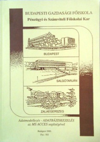 Budapesti Gazdasgi Fiskola Pnzgyi s Szmviteli Fiskolai Kar - Adatmodellezs - ADATBZISKEZELS az MS ACCES segtsgvel - Budapest, Salgtarjn, Zalaegerszeg