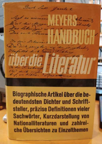 Meyers Handbuch �ber die Literatur