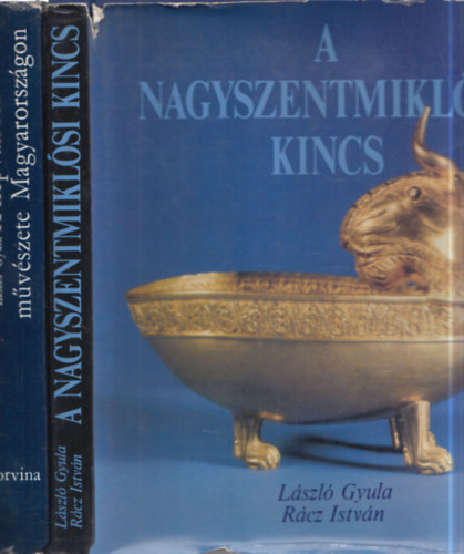 László Gyula, Rácz István - 2 db. művészettörténeti album: A népvándorláskor művészete Magyarországon + A nagyszentmiklósi kincs