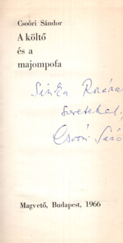 Cso�ri S�ndor - A k�lt� �s a majompofa - Dedik�lt
