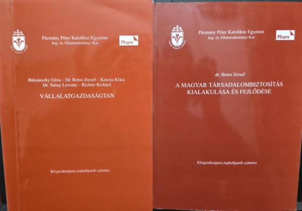 Dr. Botos J�zsef, Bitts�nszky - Botos - Katona - Tattay - Richter - Jogi k�nyvcsomag