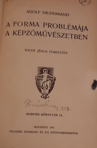 Adolf Hildebrand - A Forma Problmja a Kpzmvszetben