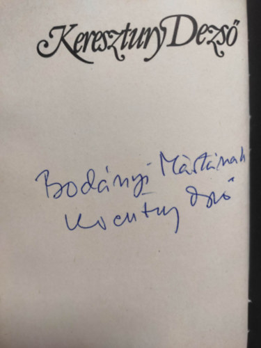 Kereszury Dezs� - A kedves ut�n