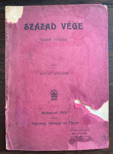 Pataj S�ndor - Sz�zad v�ge - �jabb versek