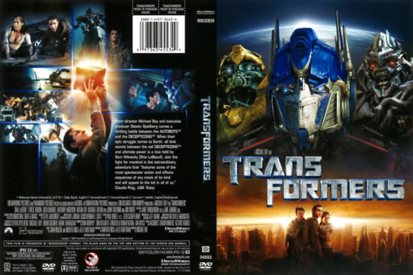 Michael Bay, DreamWorks - Transformers - idegen nyelv kiads (DVD)