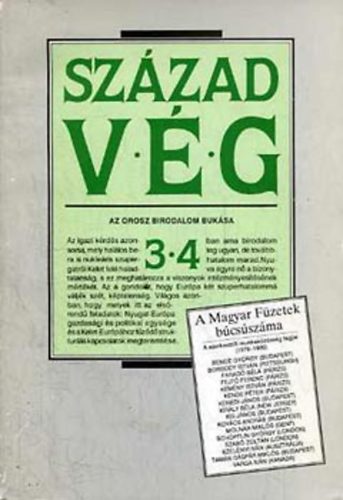 Gyurgyák János - Századvég 1990 3-4. Az orosz birodalom bukása