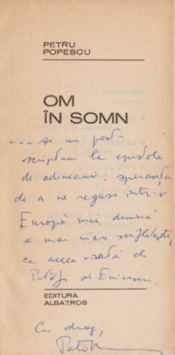 Petru Popescu - Om in somn (Dedik�lt)