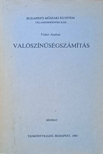 Vetier András - Valószínűségszámítás