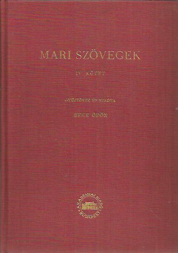 Beke dn (szerk.) - Mari szvegek IV.