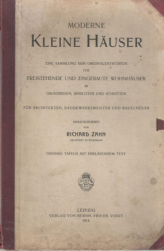 Richard Zahn (Hrsg.) - Moderne Kleine Huser