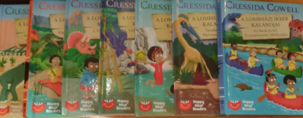 Cressida Cowell - Artful Doodlers (illusztrci) - 7 db A Lombhzi ikrek kalandjai: Amikor az ikrek felmsztak egy Camarasaurus htra; Piknik a Spinosaurusszal; A Triceratops nyomban; Tallkozs egy rejtlyes dinoszaurusszal; A Stegosaurus megmentse
