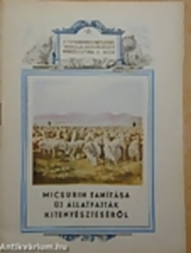 Sz. G. Davidov - Micsurin tan�t�sa �j �llatfajt�k kiteny�szt�s�r�l