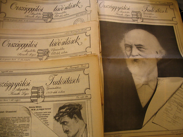 Tudósítások Kiadó - Országgyűlési tudósítások I. évf. 1-19. szám, 1989. jan. 10-jún. 30.