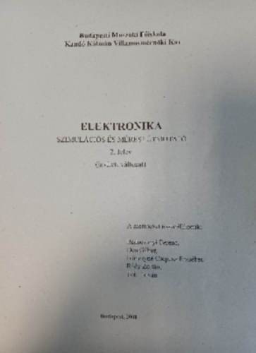 Elektronika - Szimulcis s mrsi tmutat 2. flv (javtott vltozat)