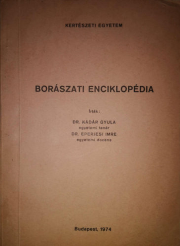 Edelnyi Mikls, Dr. Urbn Andrs - Borszati enciklopdia