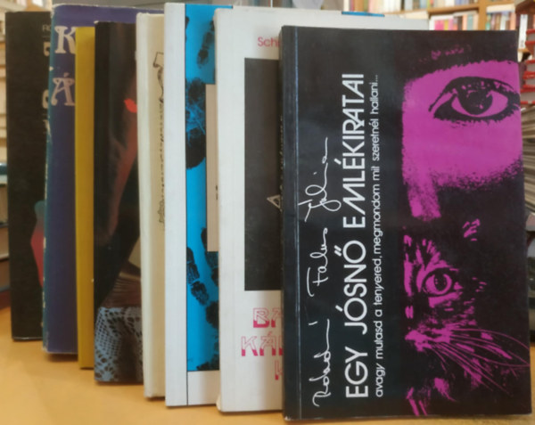Rnn Falus Jlia, Schmidtn Dr. Holl Erzsbet, Jen Van Guy, Ifj. Lnyay Sndorn, Dick Sutphen, Lestyn Sndor, Krdy Gyula, Rosta Erzsbet-Johi Bharat - 8 db jsls: Egy jsn emlkiratai; Babonsok, krtyavetk kziknyve; A tenyr s a szerelem; Jsls a kzbl; Jsknyv (Sutphen); Jsknyv (Lestyn); lmosknyv/Tenyrjslsok knyve; Tenyrjsls