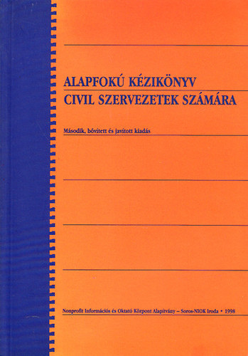 Trk Marianna (szerk.) - Alapfok kziknyv civil szervezek szmra