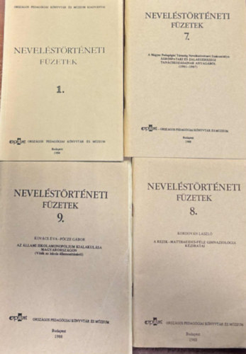 Kordov�n L�szl�, Kov�cs �va-P�cze G�bor - Nevel�st�rt�neti f�zetek :1,7,8,9. sz�m