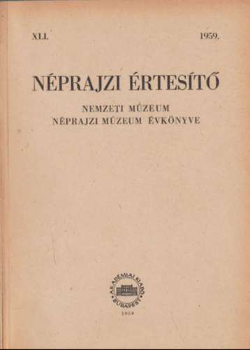 Domanovszky Gyrgy - Nprajzi rtest 1959. XLI.