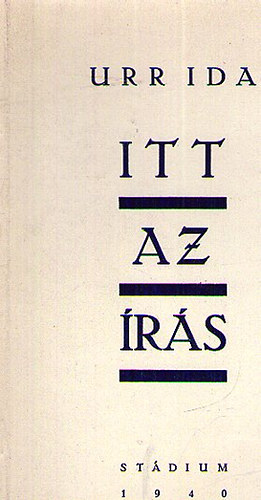 Urr Ida - Itt az írás