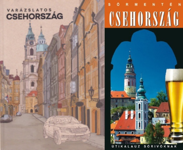 Marton Jenő, Kocsis Péter, Munkácsi Zsolt, Vétek György - 2 db útikönyv Csehországról: Varázslatos Csehország + Sörmentén Csehország - Útikalauz sörivóknak