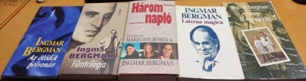 Ingmar Bergman, Maria von Rosen - 5 db Ingmar Bergman: Az ötödik felvonás; Fanny és Alexander; Filmtrilógia; Három napló; Laterna magica