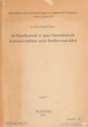 Szilvssy Csaba - Aclszerkezetek az pletgpsz szak nappali, esti s levelez tagozatos hallgati szmra