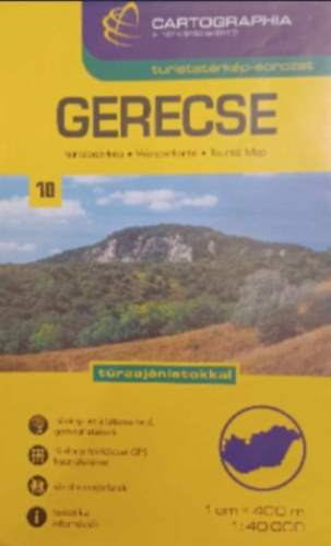 Gerecse turistat�rk�p (Cartographia turistat�rk�p-sorozat 10.) 1:40000