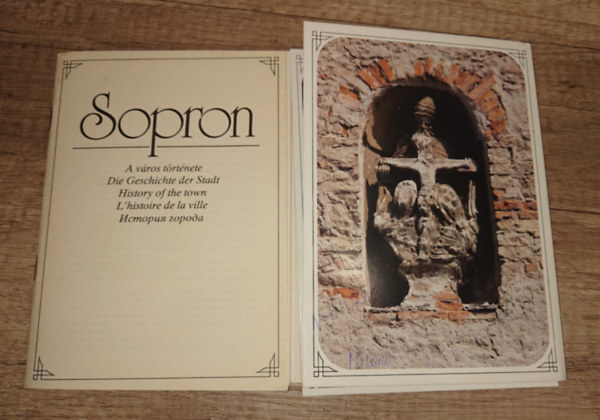 Sopron - A város története (4 nyelvű kiadvány képeslapokkal)