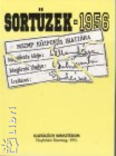 Kahler Frigyes (szerk.) - Sort�zek - 1956