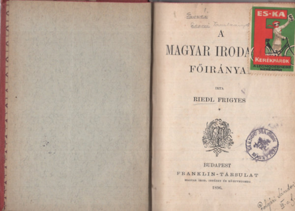 Riedl Frigyes - A magyar irodalom firnyai