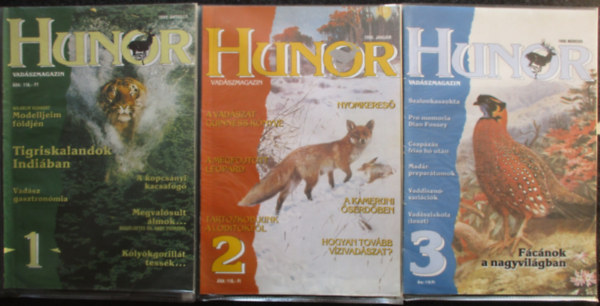Hunor vadászmagazin I.évf. 1-3.